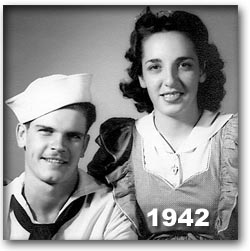 Joe and Blanche Morgan 1942 Pearl Harbor Sweethearts